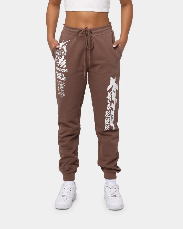 Loiter Dystopia Track Pants Brown Fashionable Track Pants