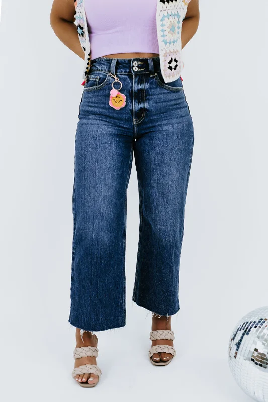 Braxton Wide Leg Pant , Dark KANCAN Slim-Fit Leggings