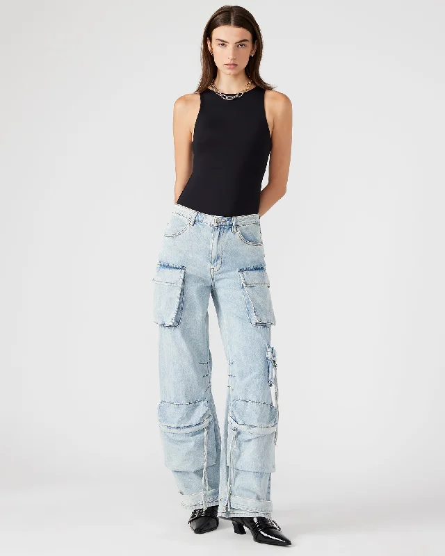 DUO DENIM PANT Comfortable Wide-Leg Pants