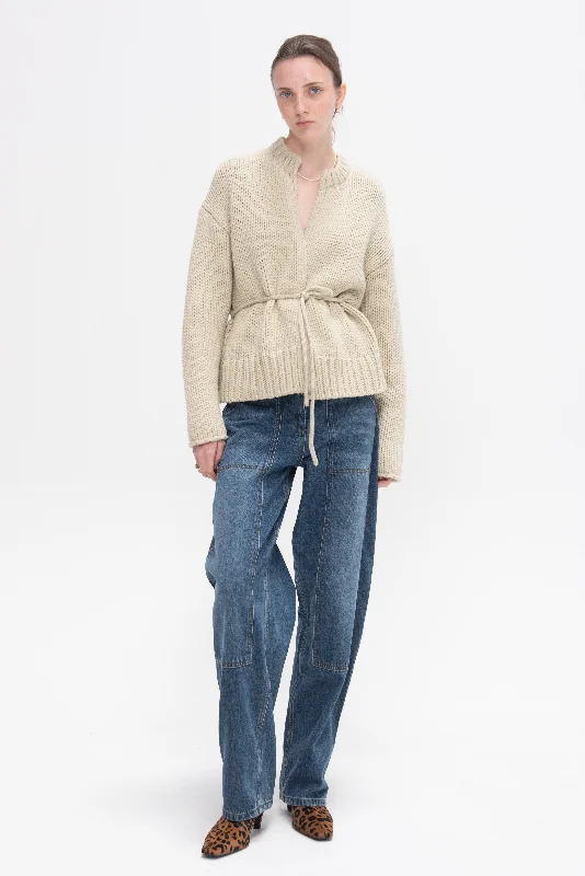 Denim Patch Pocket Pant, Indigo Formal Slim Pants