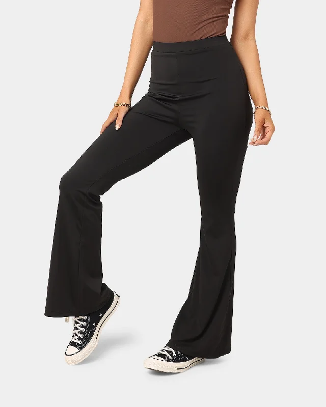 XXIII Women's Aiday Flare Pants Black Comfortable Denim Pants