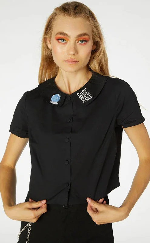 All Powerful Blouse Pleated Collar Blouse