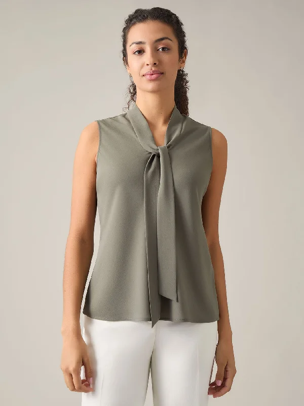 Audrey Blouse, Classic Drape Silky Tunic Blouse