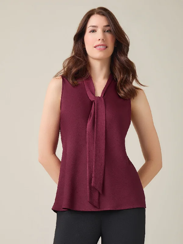 Audrey Blouse, Satin Business Casual Blouse