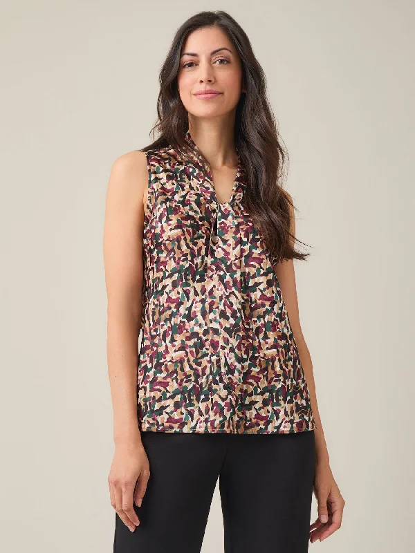 Audrey Blouse, Satin Pastel Color Blouse