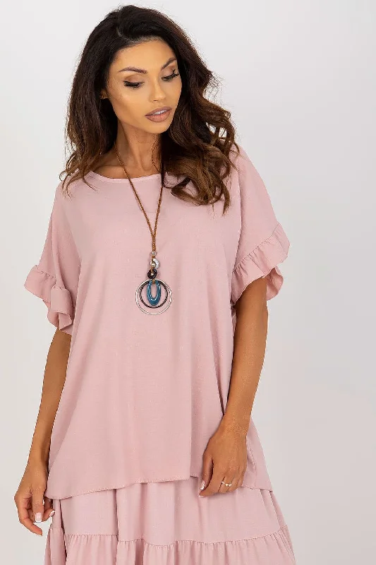 Blouse Italy Moda Silky Tunic Blouse