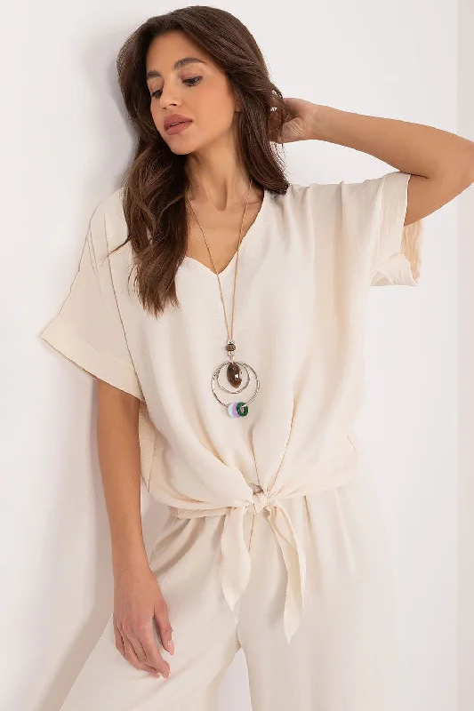 Blouse Italy Moda Sweetheart Neck Blouse