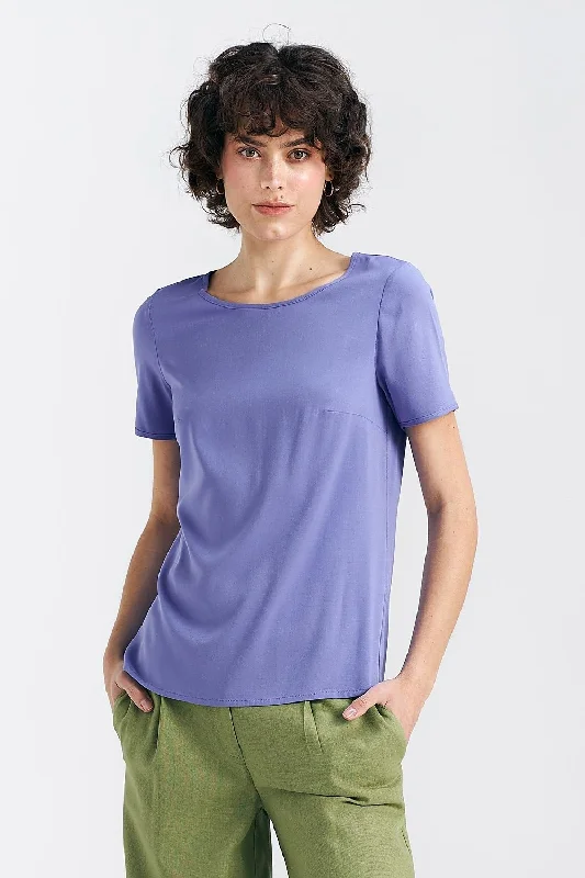 Blouse Nife Elegant Semi-Sheer Blouse