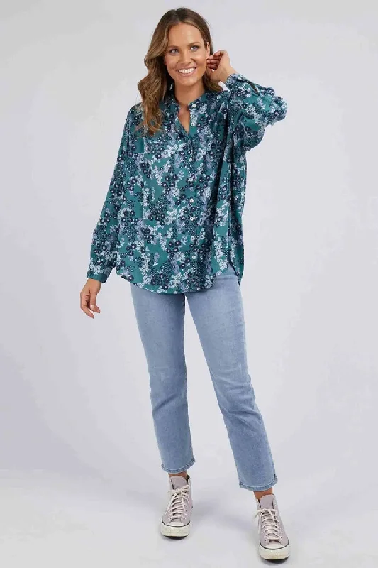 Elm - Jasmine Floral Blouse Classic Minimalist Blouse