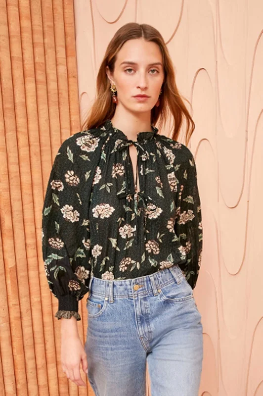 Kaitlyn Blouse Lightweight Floral Blouse