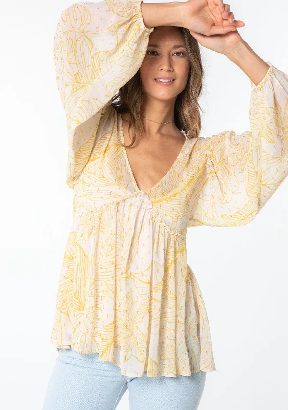 Lucia Chiffon Blouse Stylish Wrap Blouse