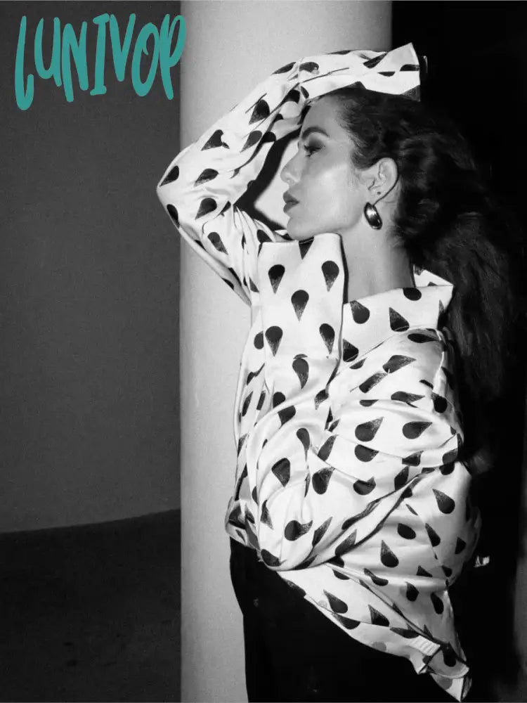 Lunivop Women's Casual Printed Blouses 2024 Spring New Chic Long Sleeve Lapel Collar Button Up Blouse Lady Elegant Fashion Shirt Tops Smart Business Blouse Lunivop Women's Casual Printed Blouses 2024 Spring New Chic Long Sleeve Lapel Collar Button Up Blouse Lady Elegant Fashion Shirt Tops Smart Business Blouse