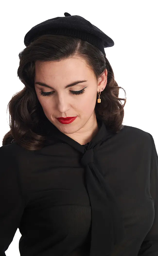 Pussybow Please Blouse | Black Chic Ruffle Blouse
