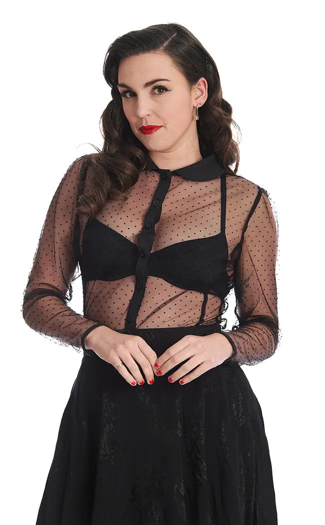 Secret Date Blouse | Black Modern Oversized Blouse