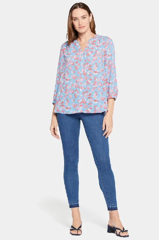 Spring Pintuck Blouse - Pacific Meadows Classic White Blouse