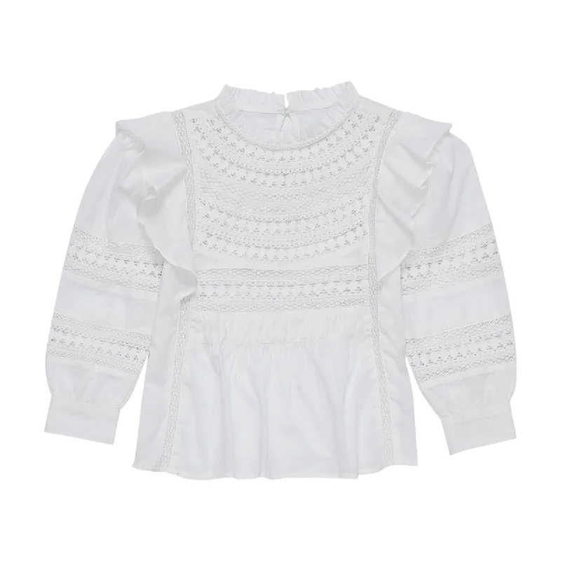 The New Society Naya Blouse Puff Sleeve Blouse