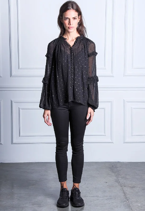Fresh Poetry Blouse Silky Tunic Blouse