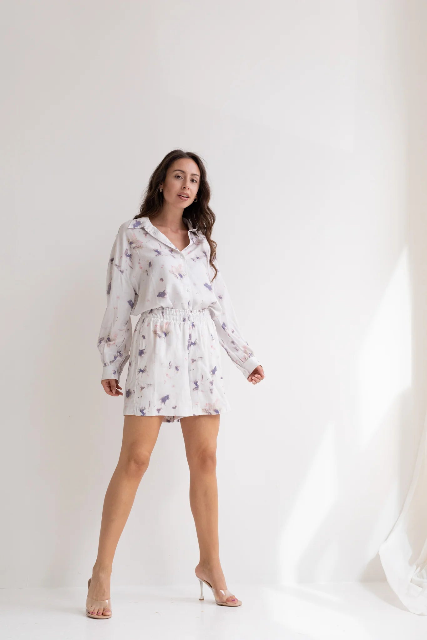 Print Blouse Off-White Modern Oversized Blouse