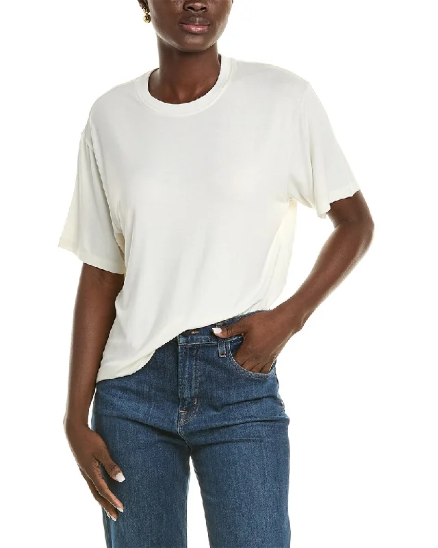ATM Anthony Thomas Melillo Jersey T-Shirt Striped Floral Plaid