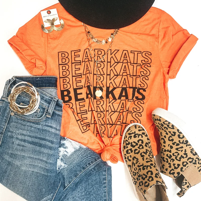 Bearkat Game Day | Bold Bearkats Short Sleeve Graphic Tee in Orange Machine Wash Dry Clean Hand Wash Bearkat Game Day | Bold Bearkats Short Sleeve Graphic Tee in Orange Machine Wash Dry Clean Hand Wash