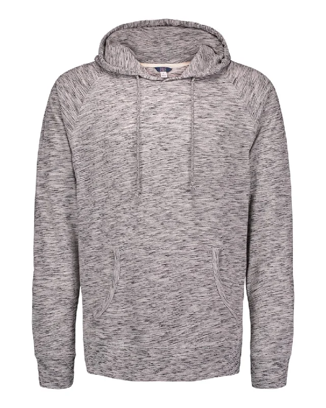 Heather Hooded Long Sleeve T-Shirt Chenille Blend Fleece Blend Nylon Blend