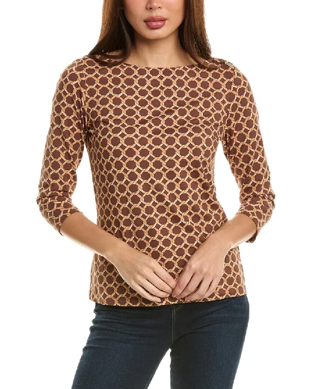 J.McLaughlin Wavesong T-Shirt Ribbed T-Shirt High Neck Heavyweight