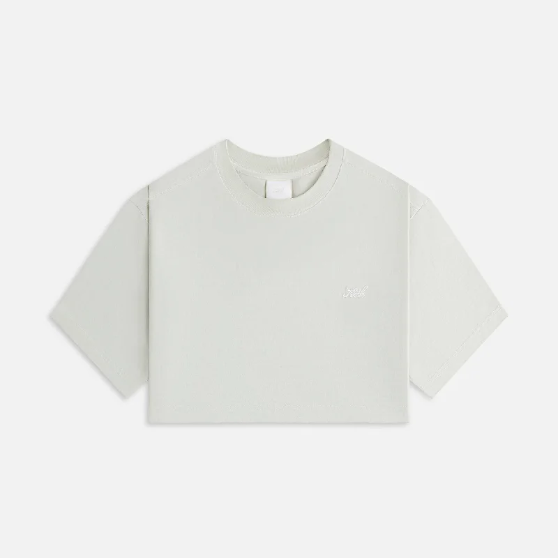 Kith Women Fei Cropped Tee - Palais Solid Color Striped Floral