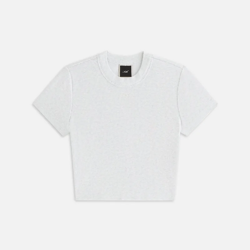 Kith Women Mulberry II Tee - Light Heather Grey Hooded Caped Shawl Collar