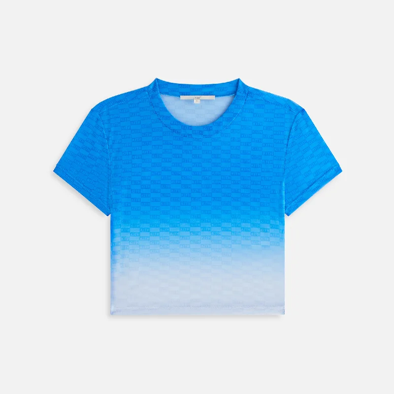 Kith Women Mulberry Monogram Mesh Tee - Chicory Beaded Sequined Faux Fur