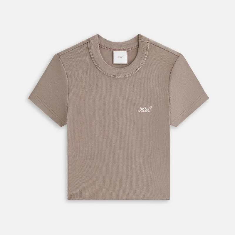 Kith Women Mulberry Tee II - Quicksand Lace Blend Ribbed Blend Corduroy Blend