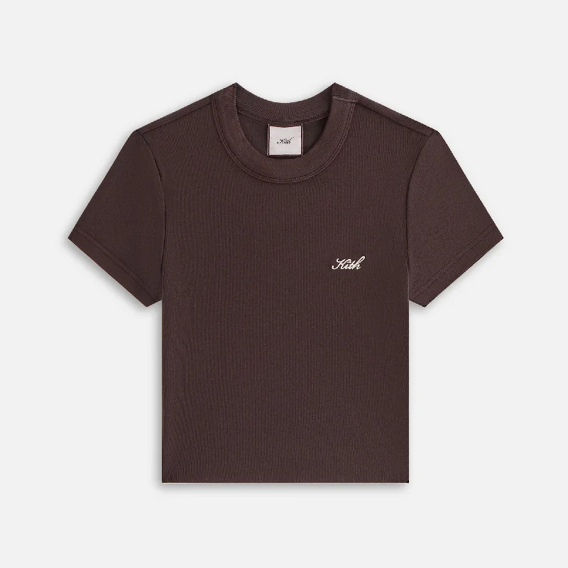 Kith Women Mulberry Tee II - Incognito Houndstooth Herringbone Solid