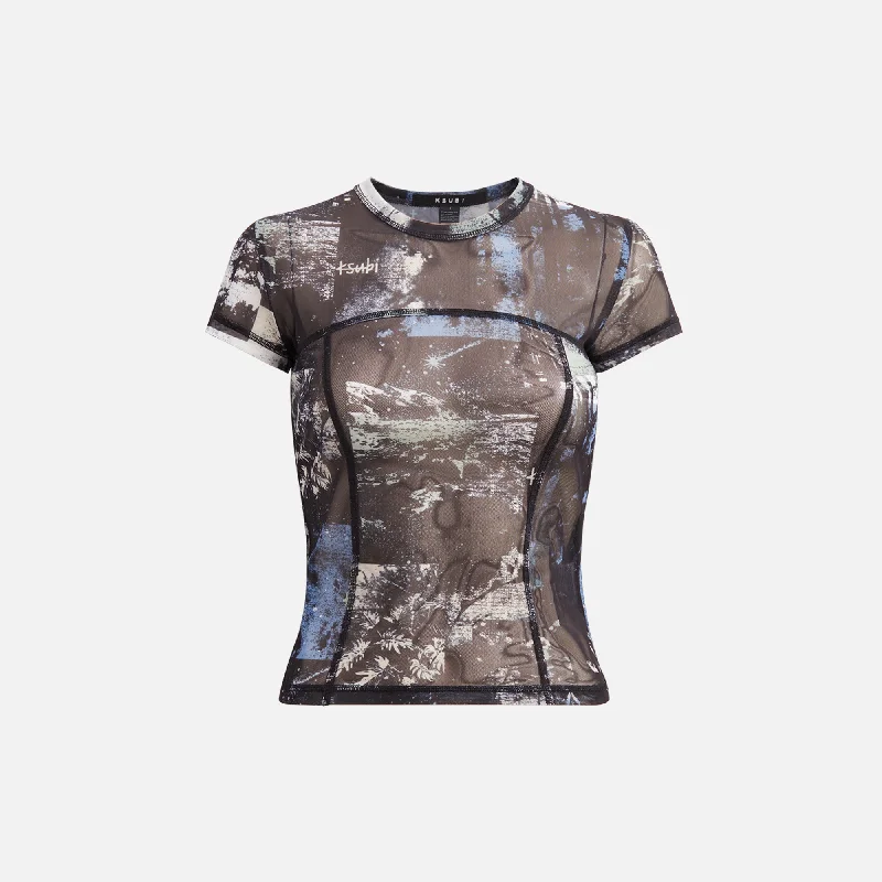 Ksubi Mesh Tee - Tripper Collared Crew Neck Turtle Neck