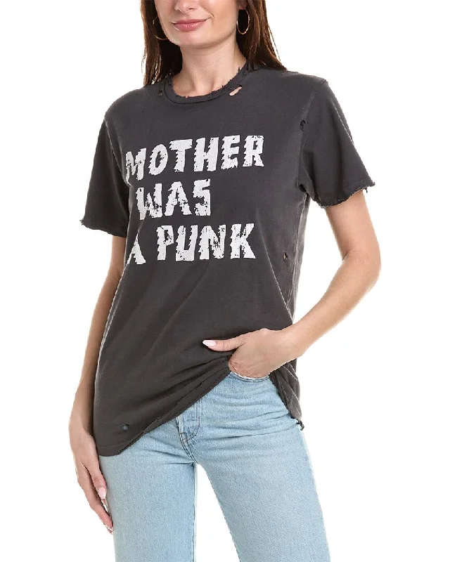 MOTHER The Rowdy T-Shirt Seamless Knitted Crochet