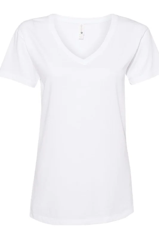 Next Level Womens Cotton V-Neck T-Shirt Rayon Fabric Velvet Fabric Corduroy Fabric