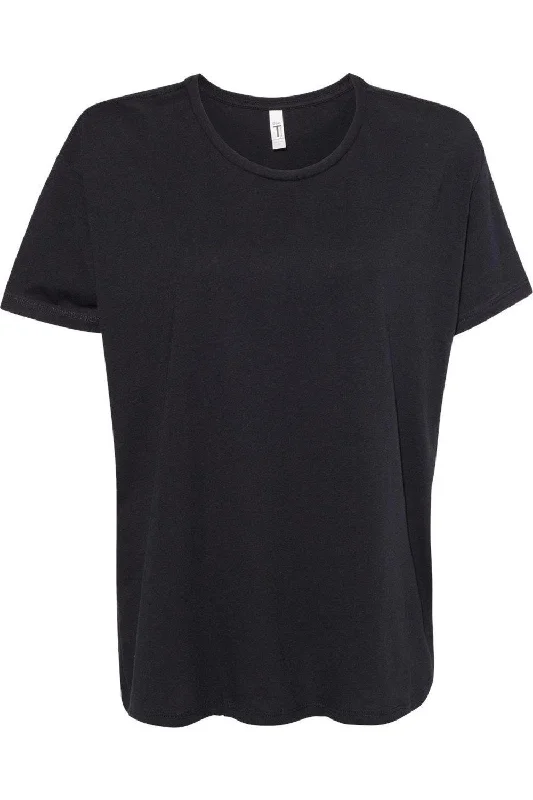 Next Level Womens Ideal Flow T-Shirt Denim Fabric Leather Fabric Suede Fabric