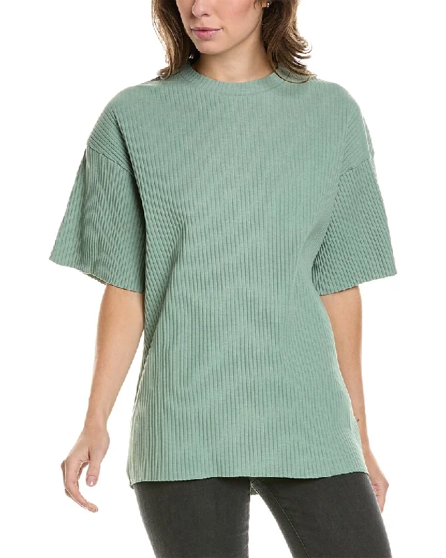 NOIZE Rachella T-Shirt Satin Blend Silk Blend Wool Blend