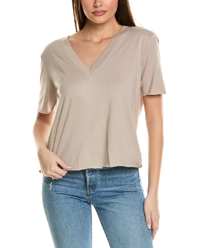 Splendid T-Shirt Chenille Brocade Lace