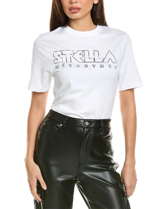 Stella McCartney Printed T-Shirt Zippered Front Buttoned Front Snap Front