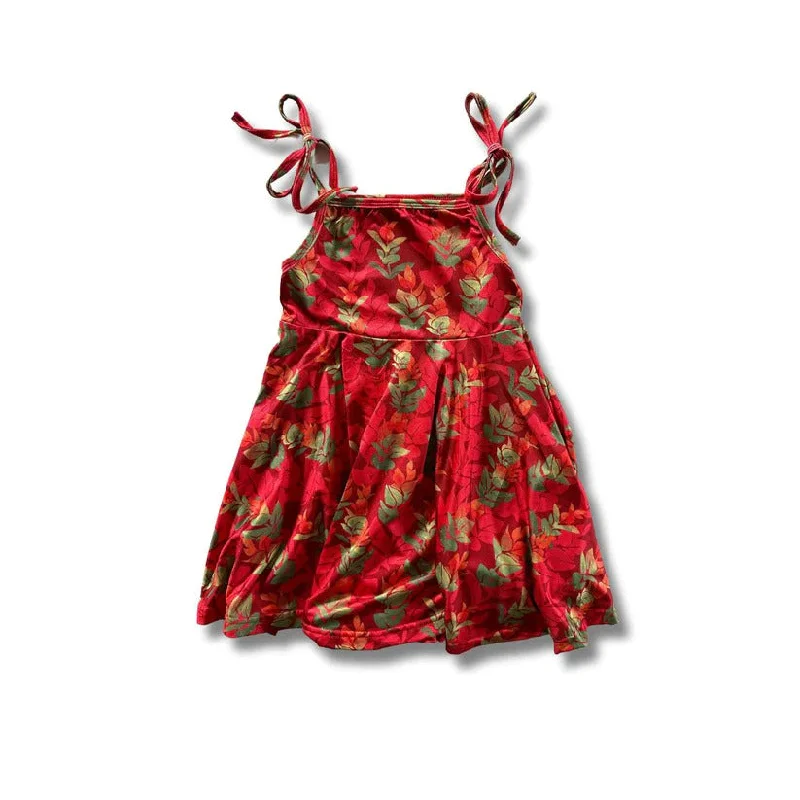 Kili Girl's Dress - Liko Lehua in Red