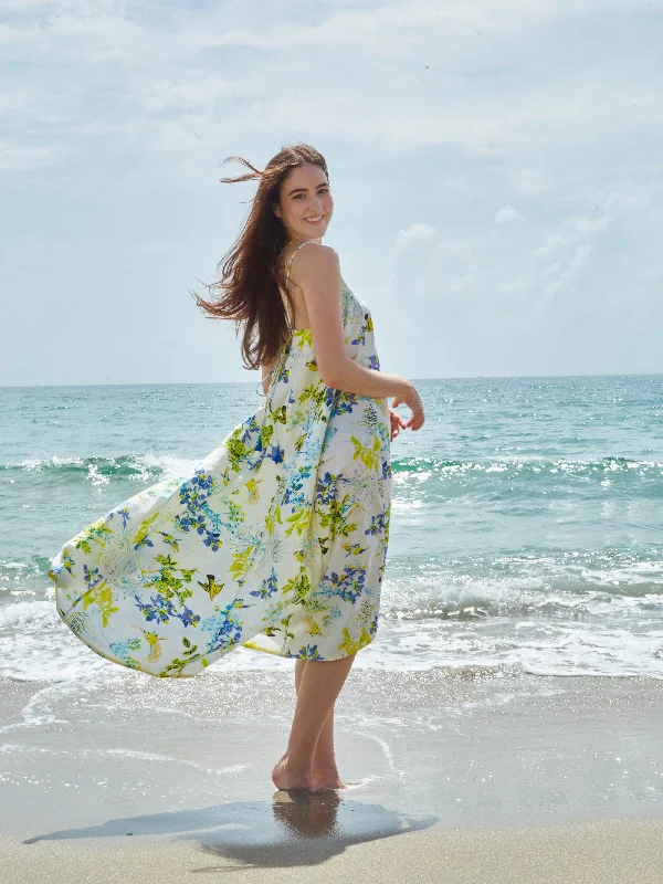 Open Back Flare Dress | Bird Gardens