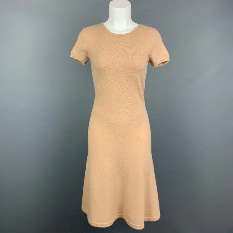 RALPH LAUREN Black Label Size XS Camel Cashmere Dress