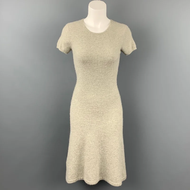 RALPH LAUREN Black Label Size XS Grey Cashmere Dress