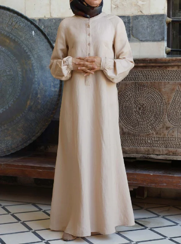 Classic Flared Sleeve Maxi Dress Elegant Wraparound Maxi Dress