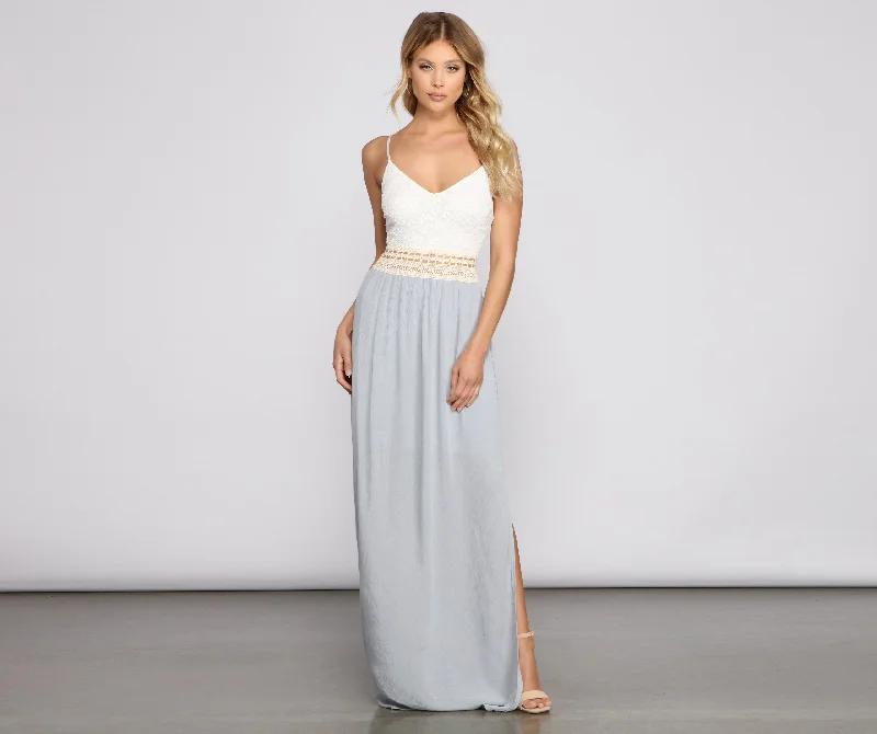 Effortlessly Stunning Crochet Charming Waist Maxi Dress Chic Summer Maxi Dress
