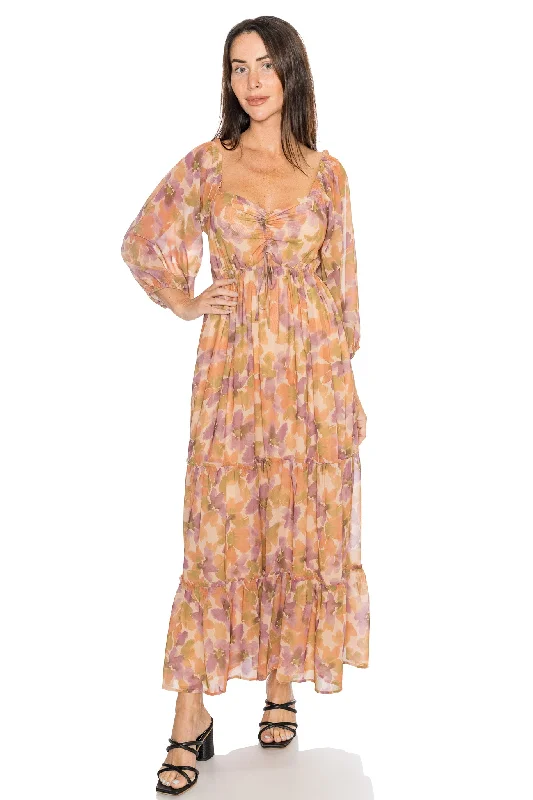 Eryn Maxi Dress Trendy Floral Print Maxi Dress