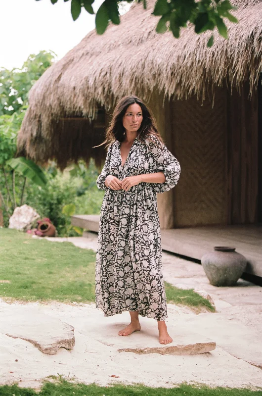 Kyra Maxi Dress ~ Pepper Comfortable Ruffle Maxi Dress