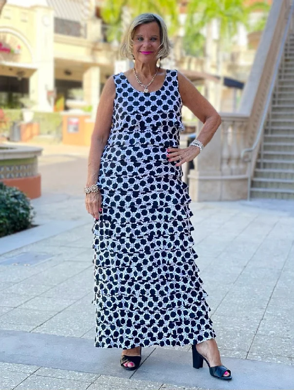 TINSLEY CHA CHA MAXI DRESS Stylish Pleated A-Line Maxi Dress
