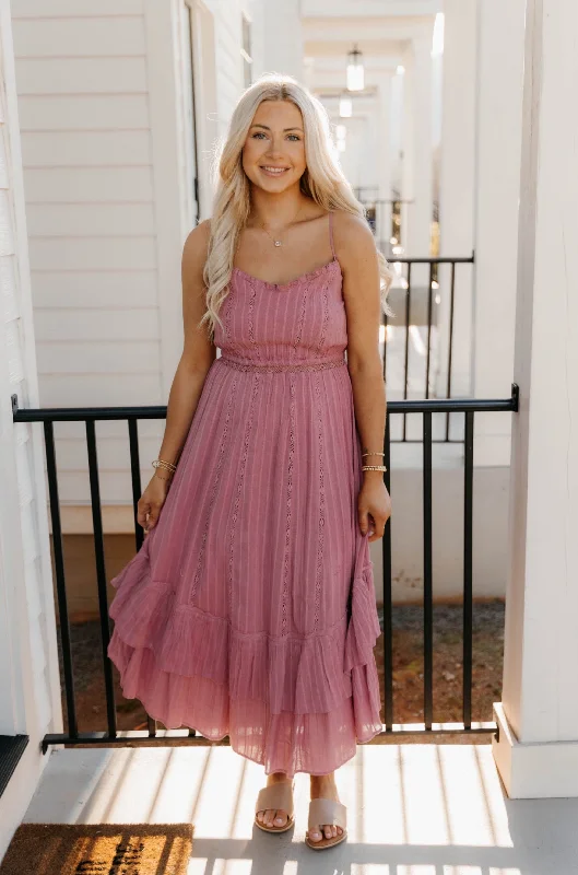 Z Supply Rose Maxi Dress - Final Sale 50% off in cart Elegant Boho Maxi Dress