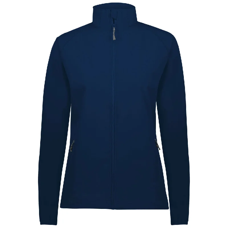 Holloway Women's Navy Featherlight Soft Shell Jacket Fleece Jacket Down Jacket Feather Jacket