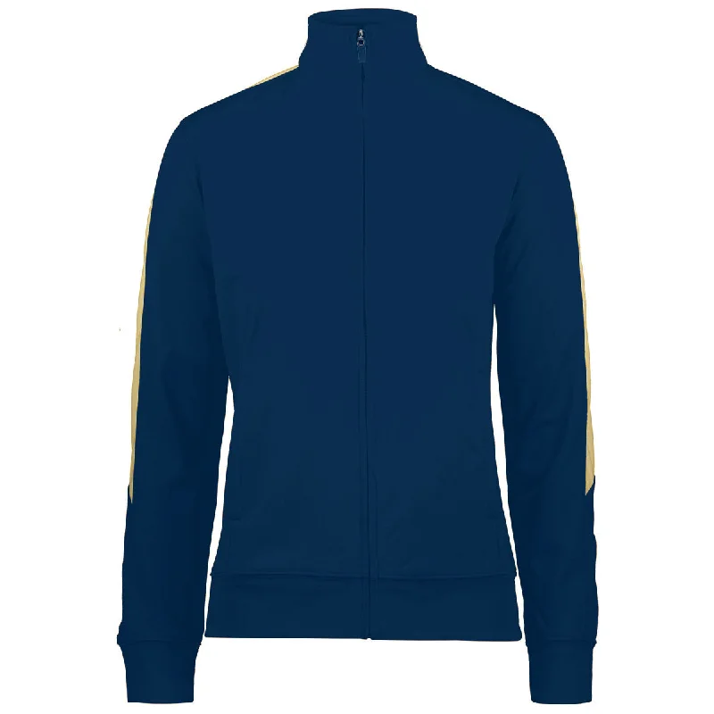 Augusta Women's Navy/Vegas Gold Medalist Jacket 2.0 Satin Jacket Silk Jacket Chiffon Jacket Augusta Women's Navy/Vegas Gold Medalist Jacket 2.0 Satin Jacket Silk Jacket Chiffon Jacket